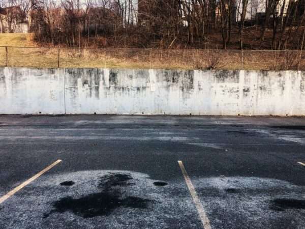 Before - A desolate parking lot