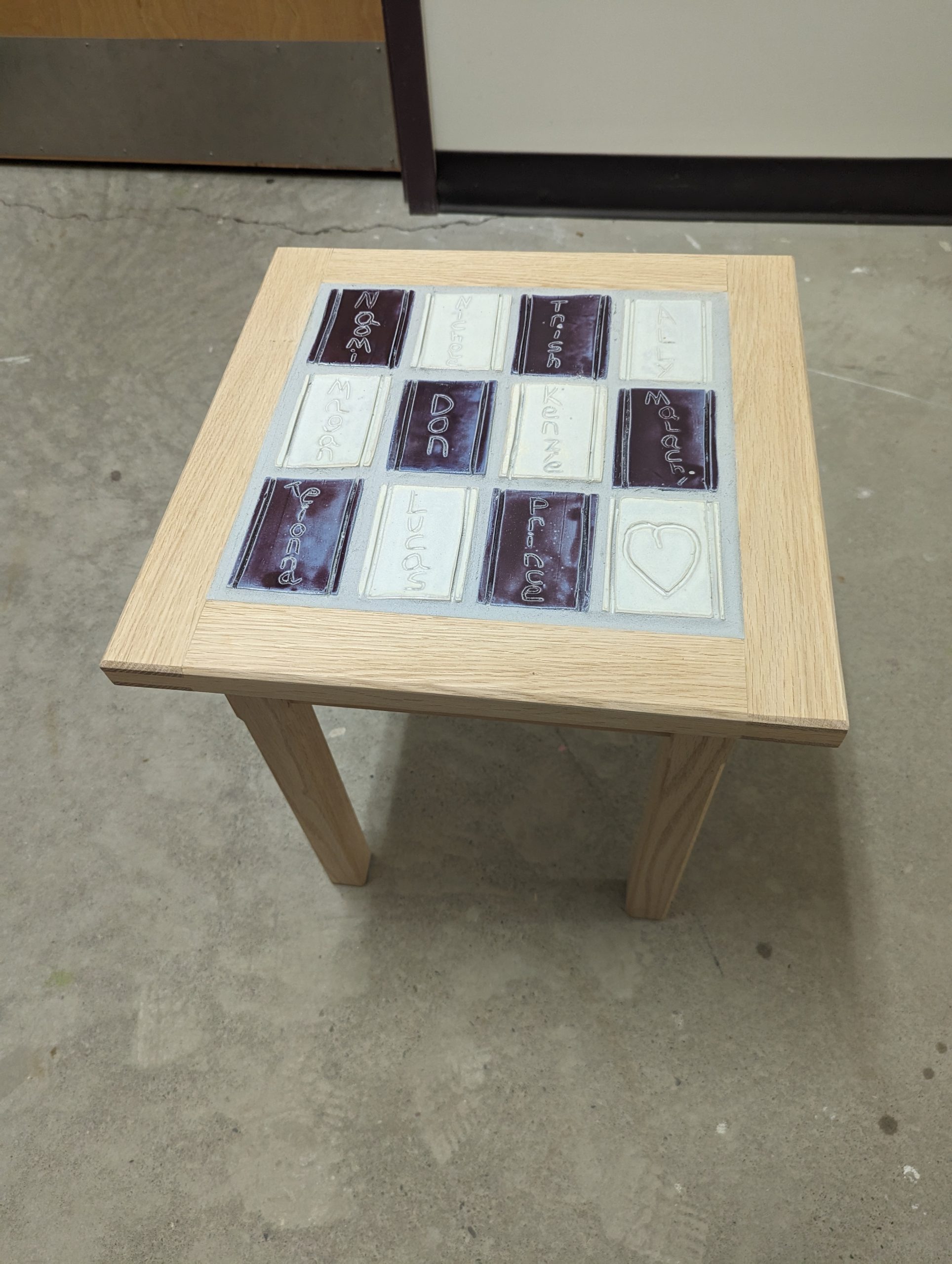 Wood & Clay: Tiled Top Table 3 Wood & Clay: Tiled Top Table - Image 3