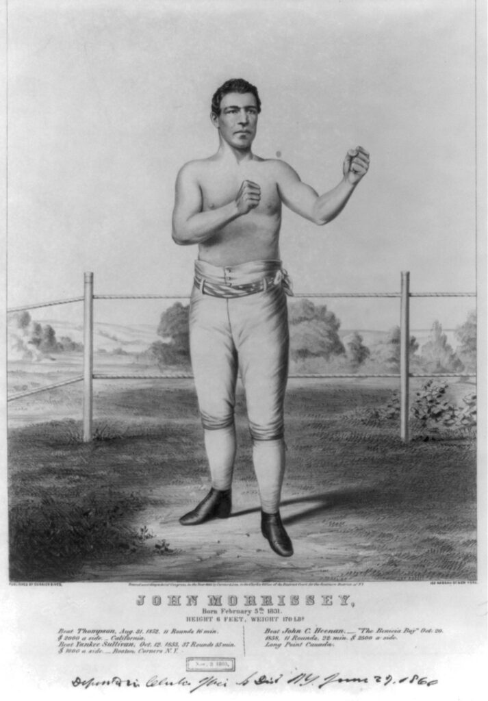 John Morrissey born February 5th 1831. height 6 feet. weight 170 lbs LCCN2002707685