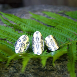 Stamped Mandala Shield Ring Workshop