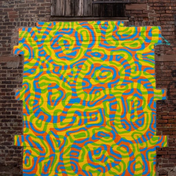 Image of a mural on Troy Art Block by Marisa Cavanaugh aka Oh Hi! I_m Marisa
